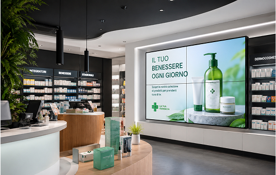 case study led wall farmacia veronese
